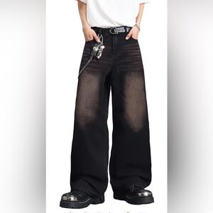 Men's Relaxed Black Jeans